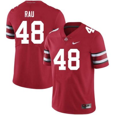 Men's Ohio State Buckeyes #48 Corey Rau Scarlet Nike NCAA College Football Jersey June DPZ2044PF